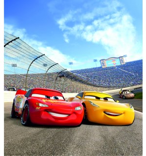 Fototapet vlies: Cars race - 180x202 cm