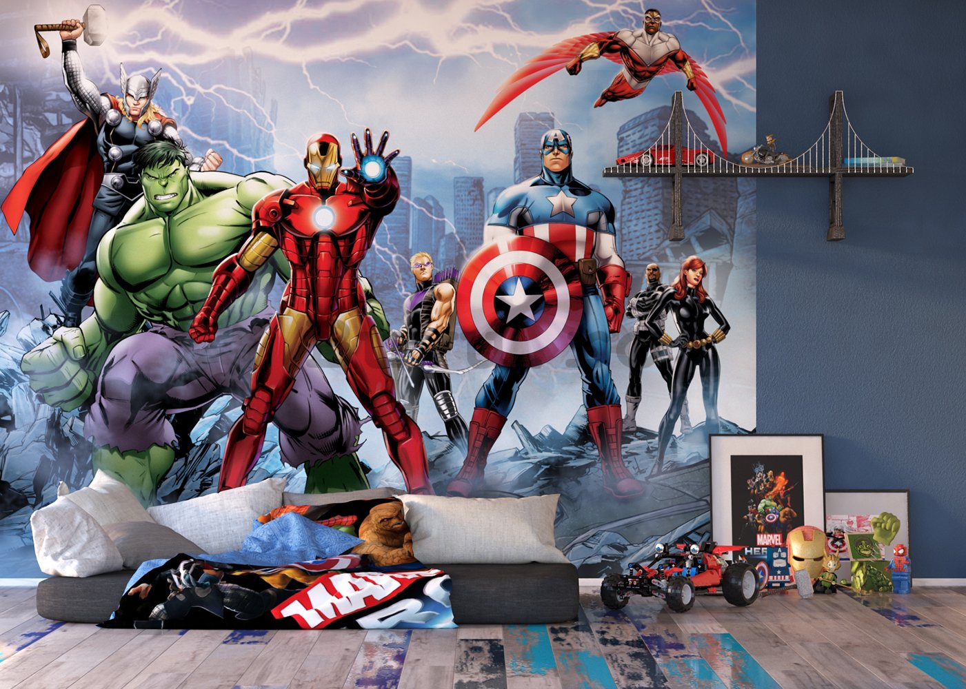 Fototapet vlies: Disney Avengers - 360x254 cm