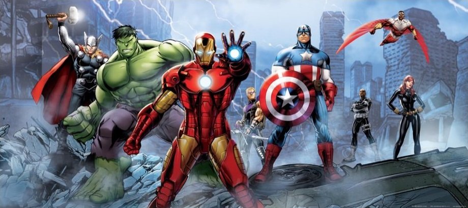 Fototapet vlies: Disney Avengers - 202x90 cm