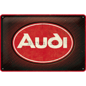 Placă metalică: Audi Red Shine - 30x20 cm