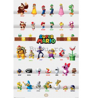 Poster - Super Mario (Character Parade) 