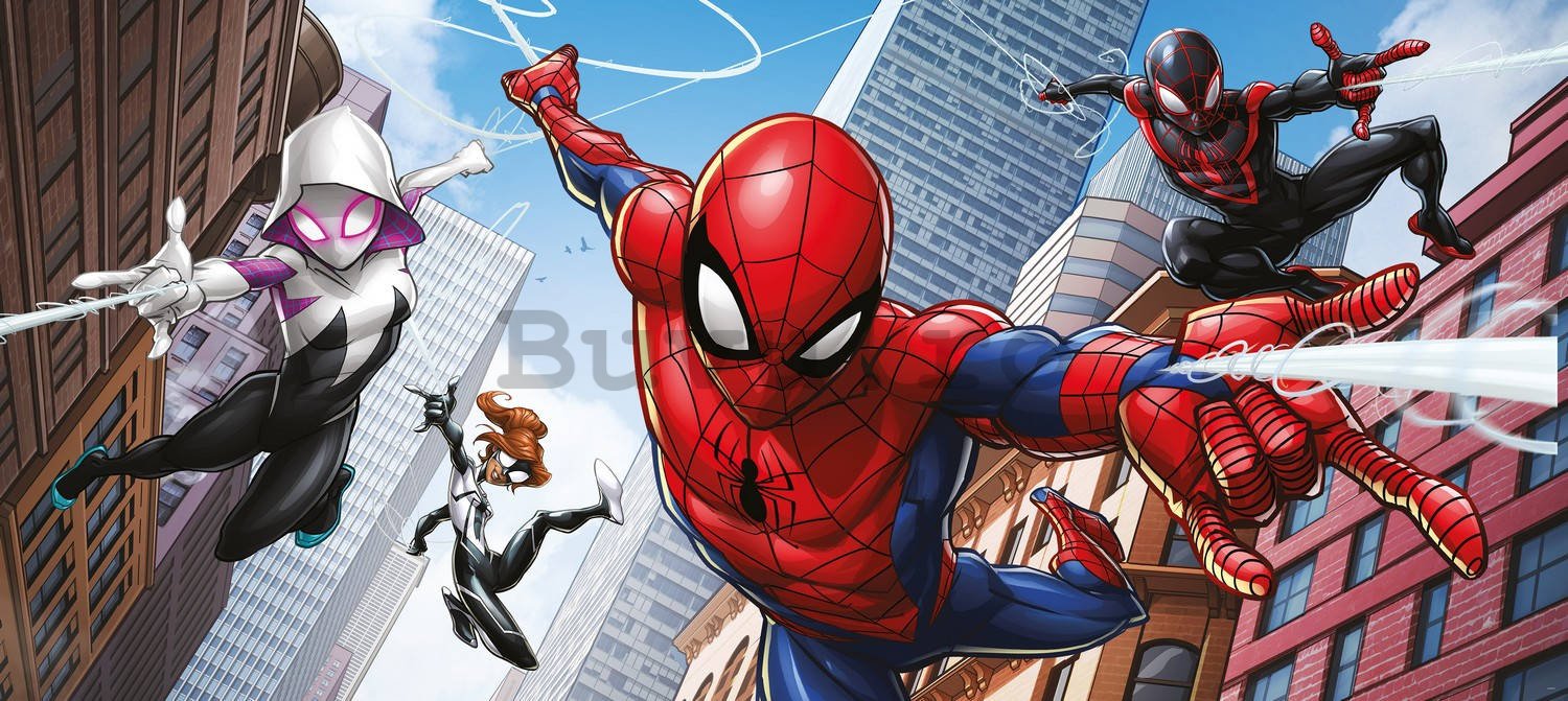 Fototapet vlies: Spiderman Spider-Verse (2) - 202x90 cm