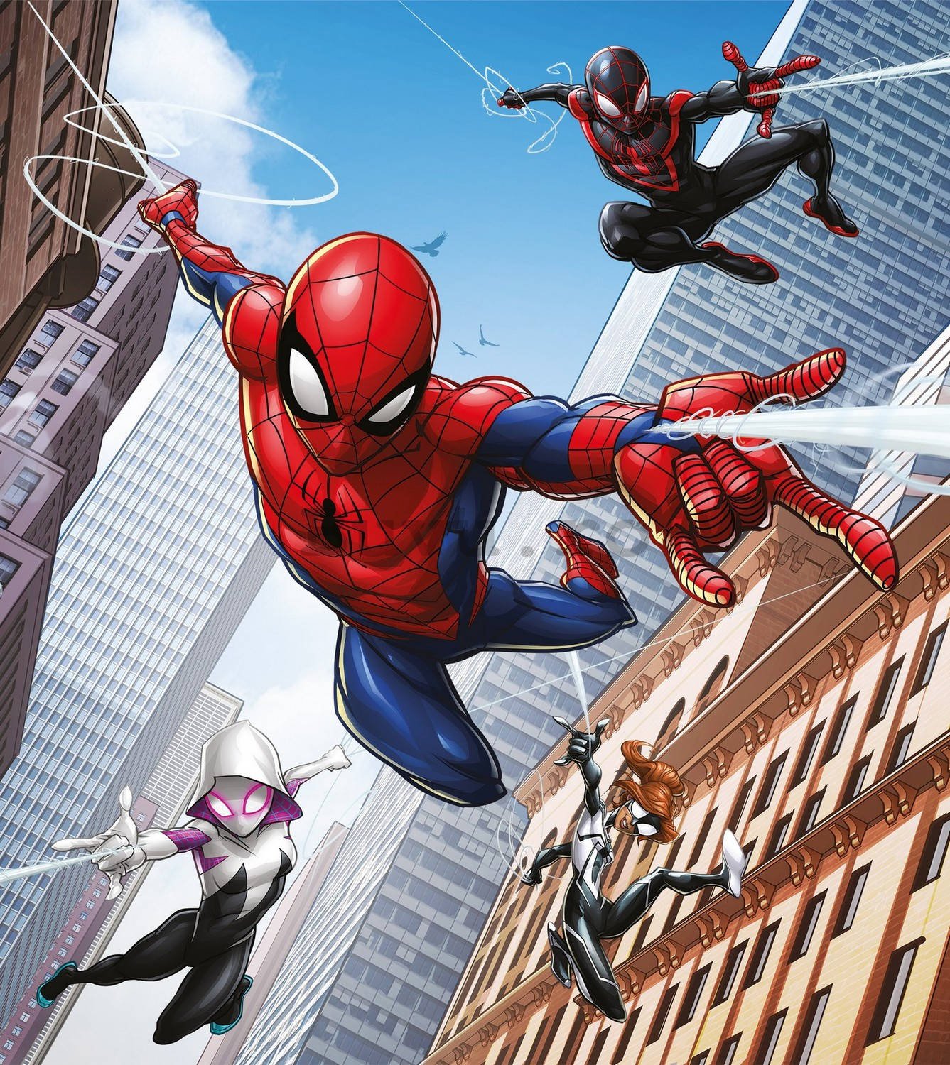 Fototapet vlies: Spiderman Spider-Verse (2) - 180x202 cm