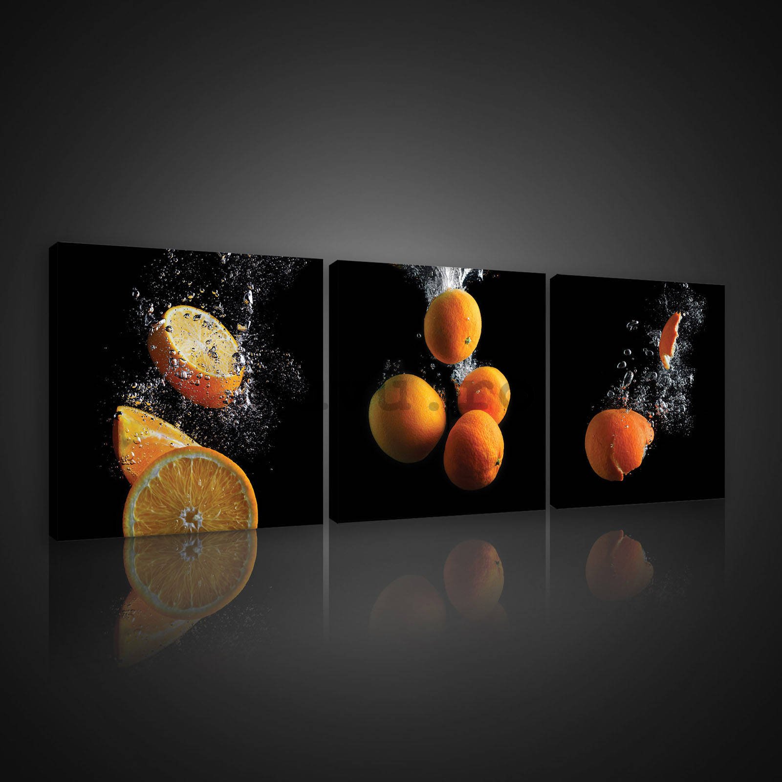Tablou canvas: Portocale (2) - set 3 buc 25x25cm