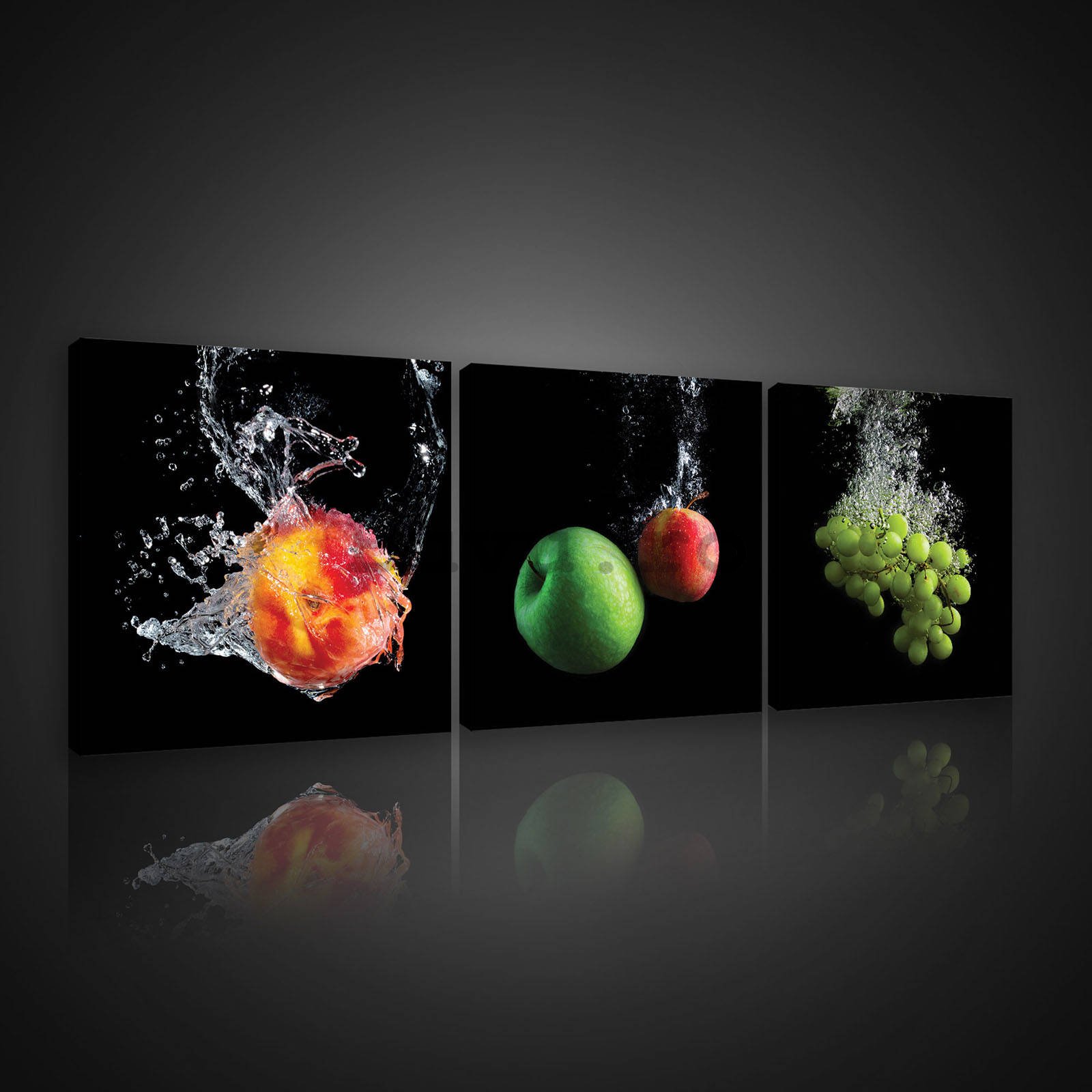 Tablou canvas: Fructe (1) - set 3 buc 25x25cm