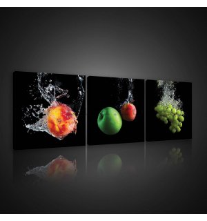 Tablou canvas: Fructe (1) - set 3 buc 25x25cm