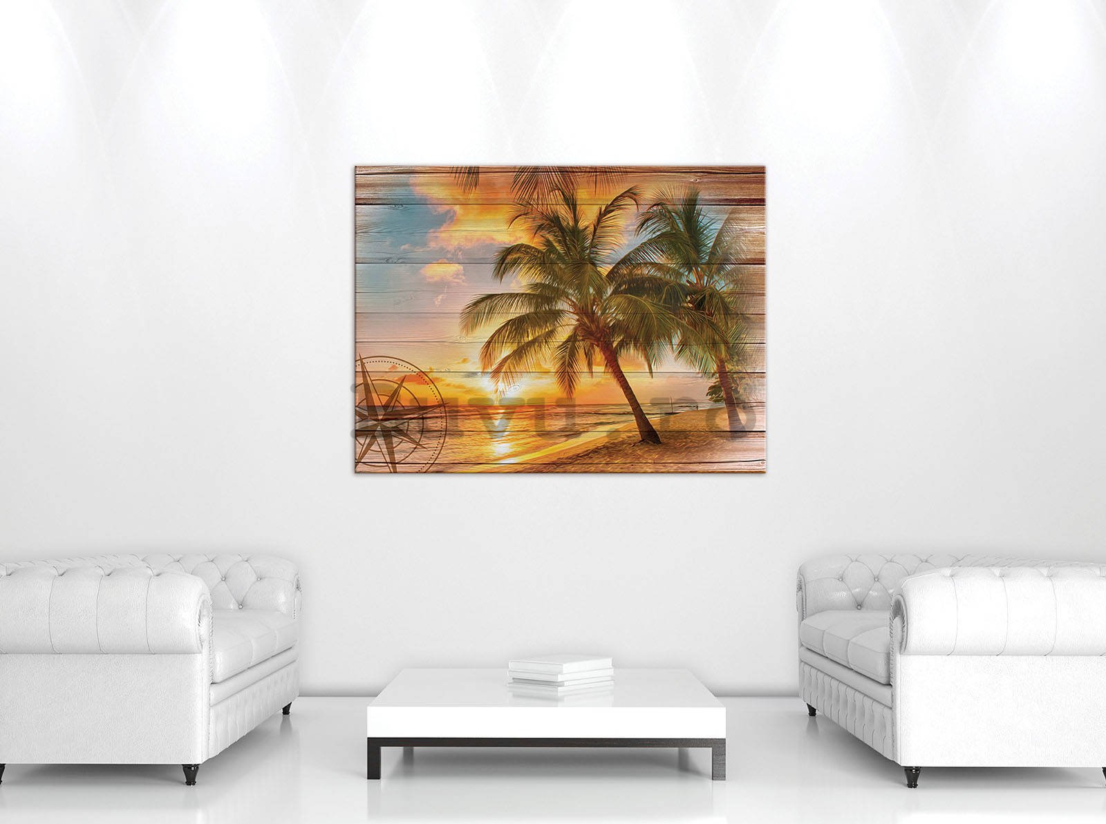 Tablou canvas: Apus de soare în paradis (2) - 80x60 cm