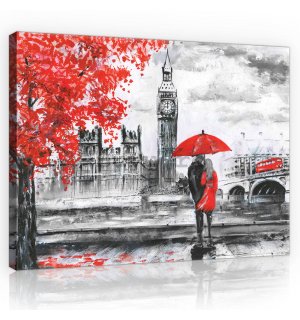 Tablou canvas: Londra (pictată) - 80x60 cm