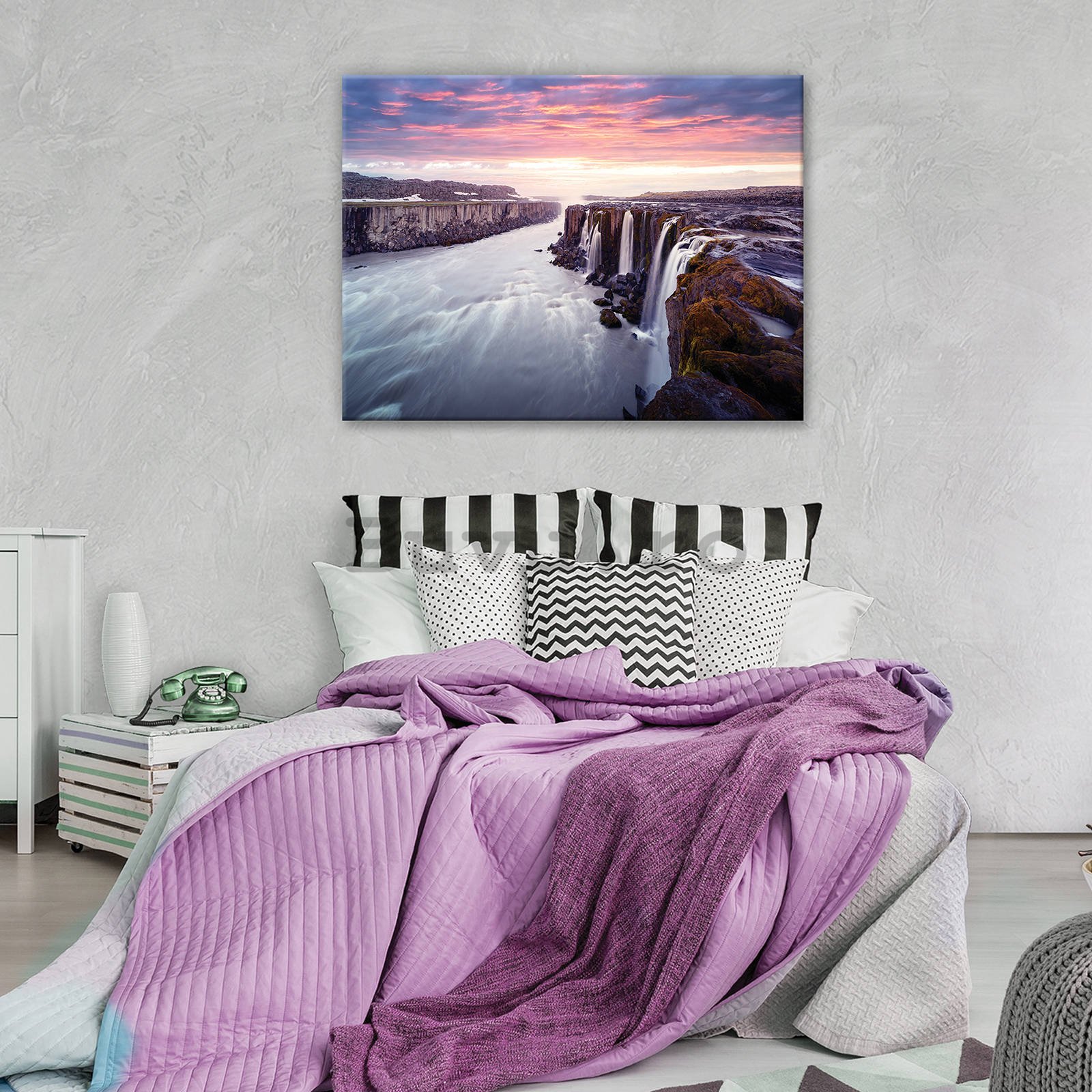 Tablou canvas: Selfoss, Islanda - 80x60 cm