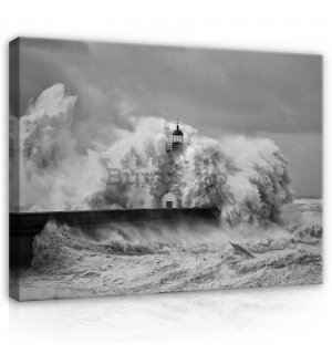 Tablou canvas: Val de furtună (1) - 80x60 cm