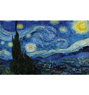 Fototapet vlies: Vincent Van Gogh, Noapte înstelată - 152,5x104 cm