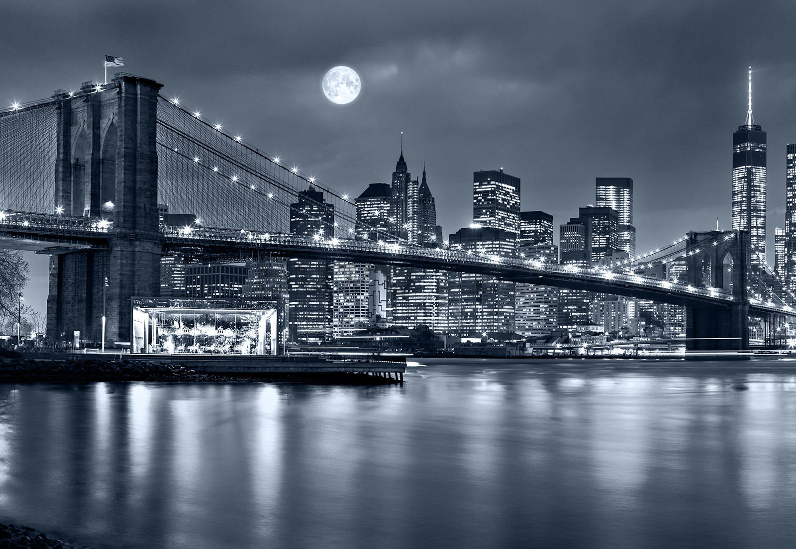 Fototapet vlies: Brooklyn Bridge (5) - 254x368 cm