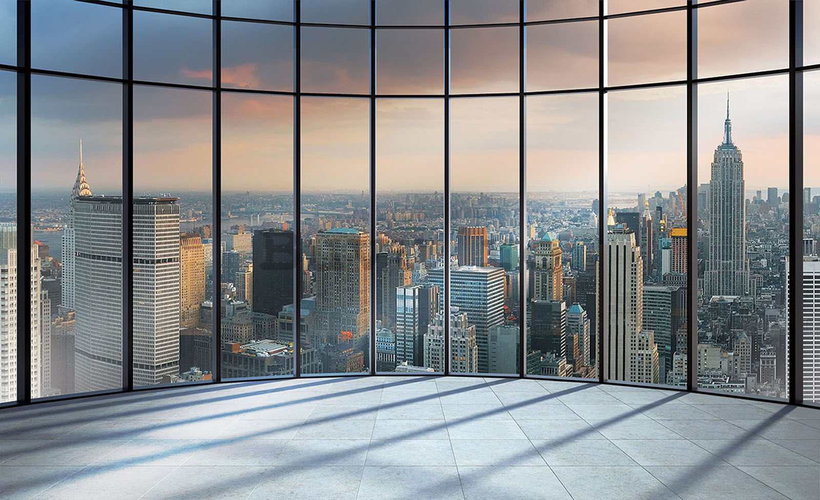 Fototapet vlies: Vedere New York, de la fereastră - 208x146 cm