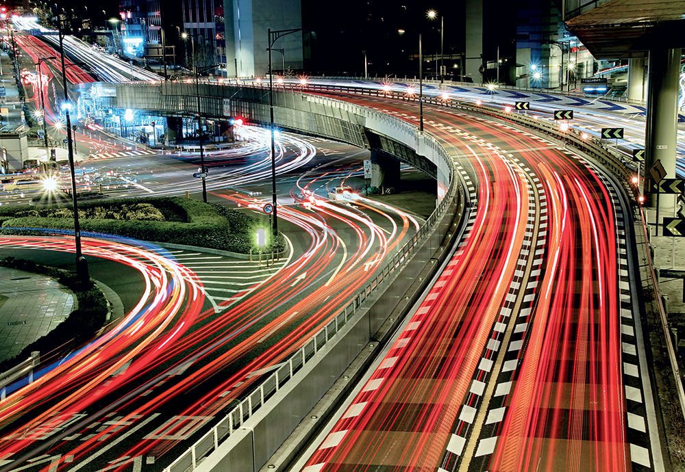 Fototapet: Drumuri în Tokyo - 368x254 cm