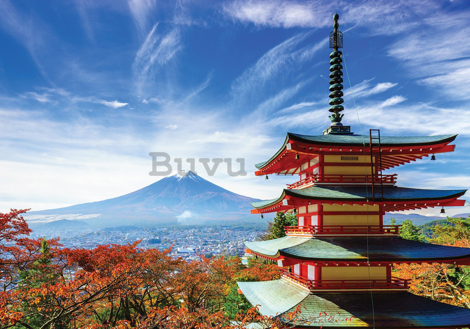 Fototapet vlies: Pagoda Chureito - 300x210 cm