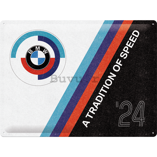 Placă metalică: BMW Motorsport (Tradition Of Speed) - 40x30 cm