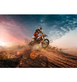 Fototapet vlies: Motocross - 254x184 cm