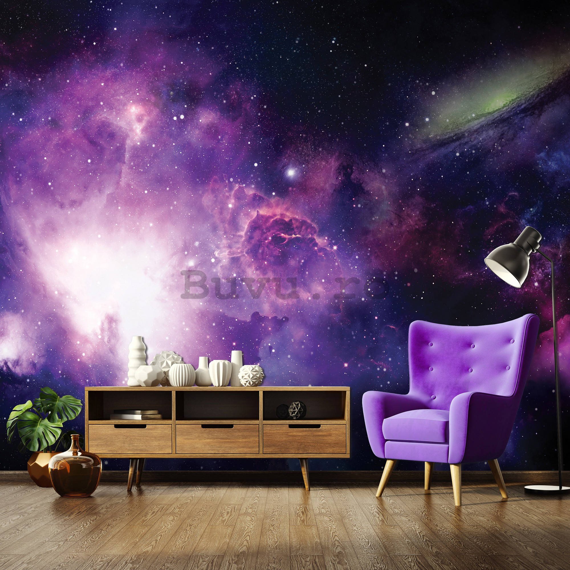 Fototapet vlies: Nebuloasă violet (2) - 152,5x104 cm