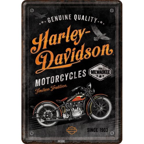 Ilustrată metalică - Harley-Davidson Timeless Tradition