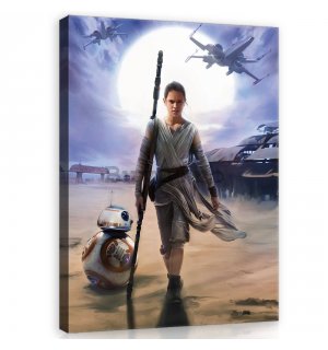 Tablou canvas: Star Wars Rey - 100x75 cm