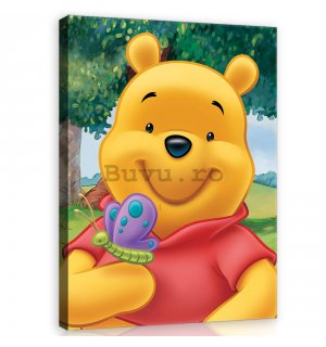 Tablou canvas: Winnie the Pooh (Fluturele) - 75x100 cm