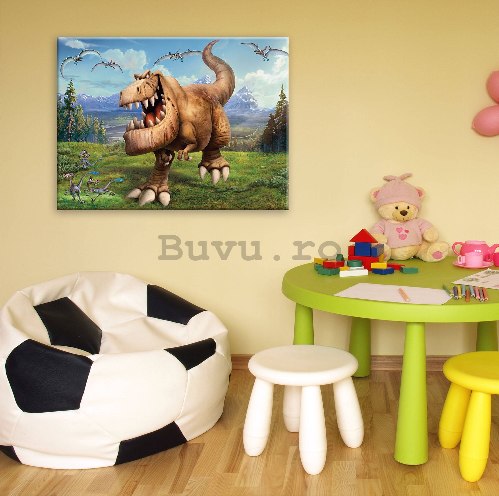 Tablou canvas: Bunul dinozaur Butch (5) - 100x75 cm