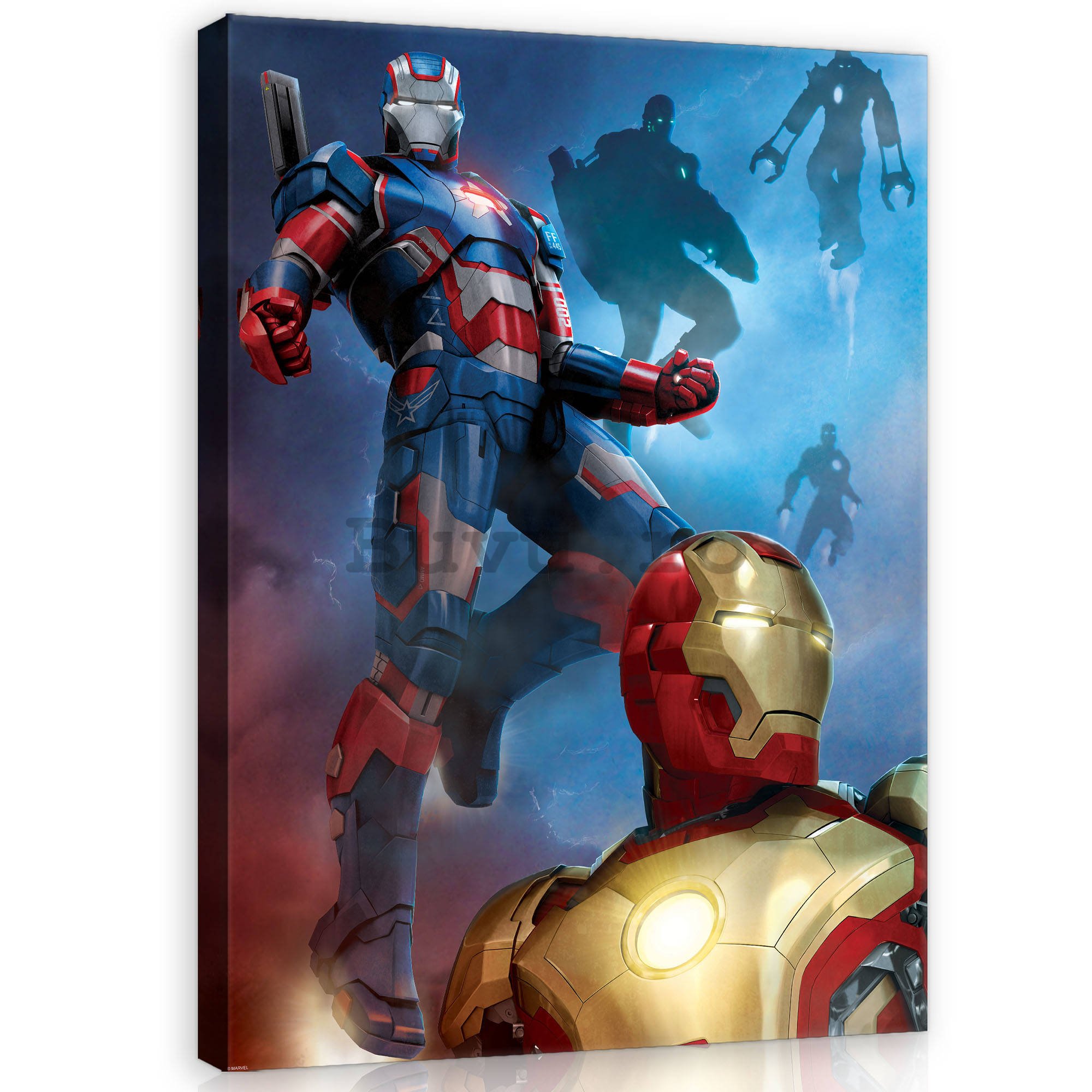 Tablou canvas: Iron Man & Iron Patriot - 75x100 cm