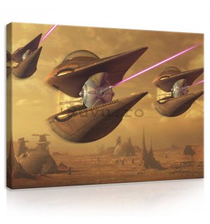 Tablou canvas: Star Wars Geonosian starfighter - 100x75 cm