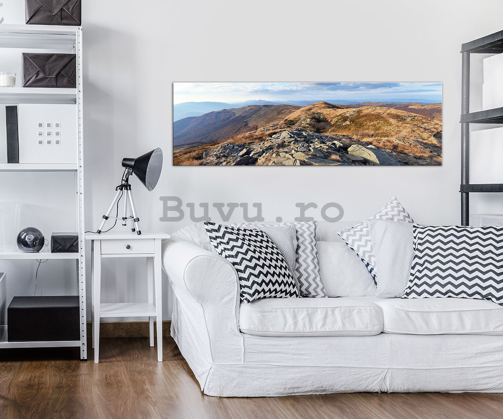 Tablou canvas: Priveliște de munte - 145x45 cm