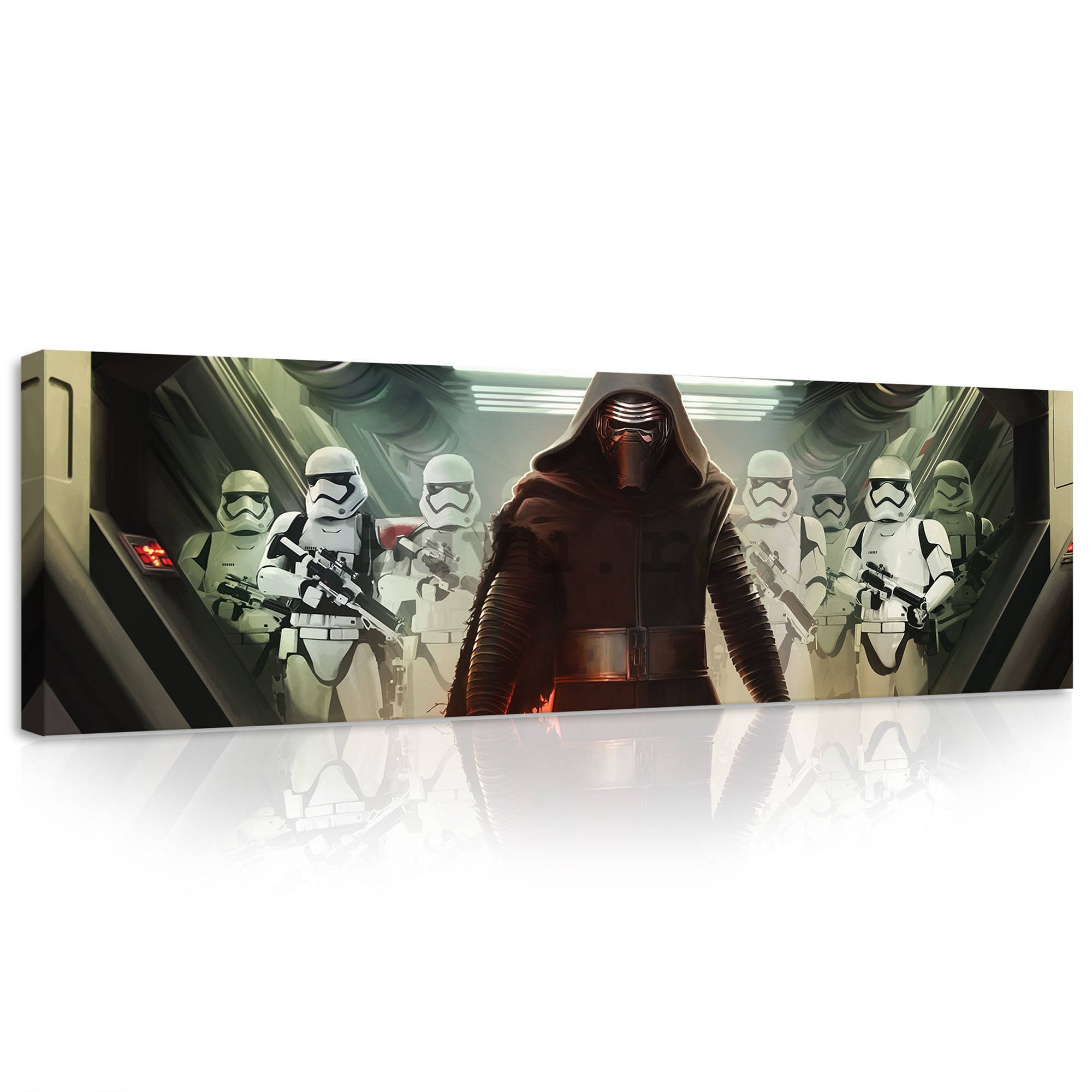 Tablou canvas: Star Wars Kylo Ren & Stormtroopers - 145x45 cm