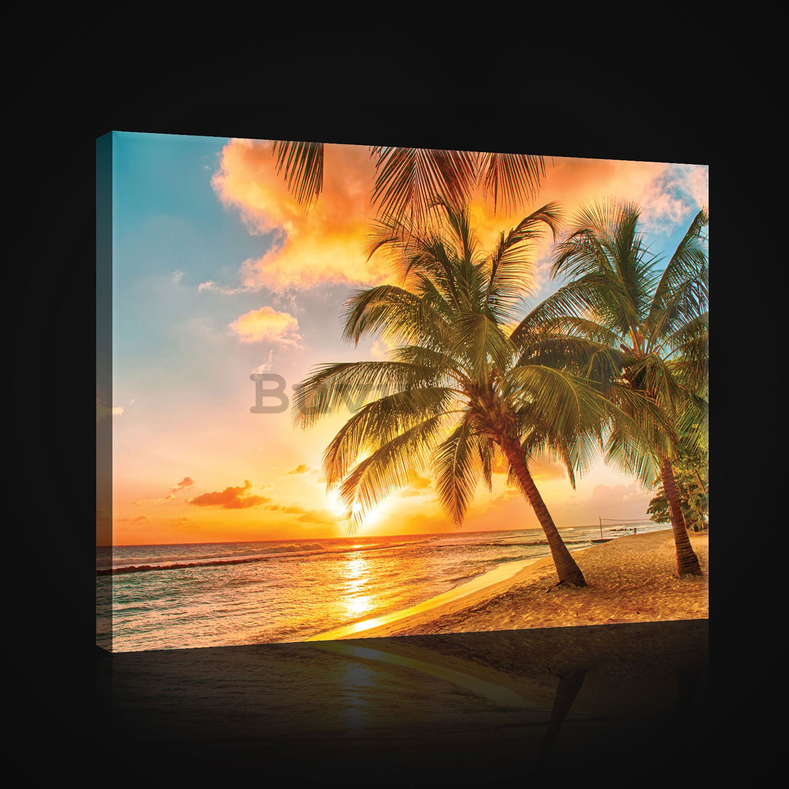 Tablou canvas: Apus de soare în paradis - 80x60 cm