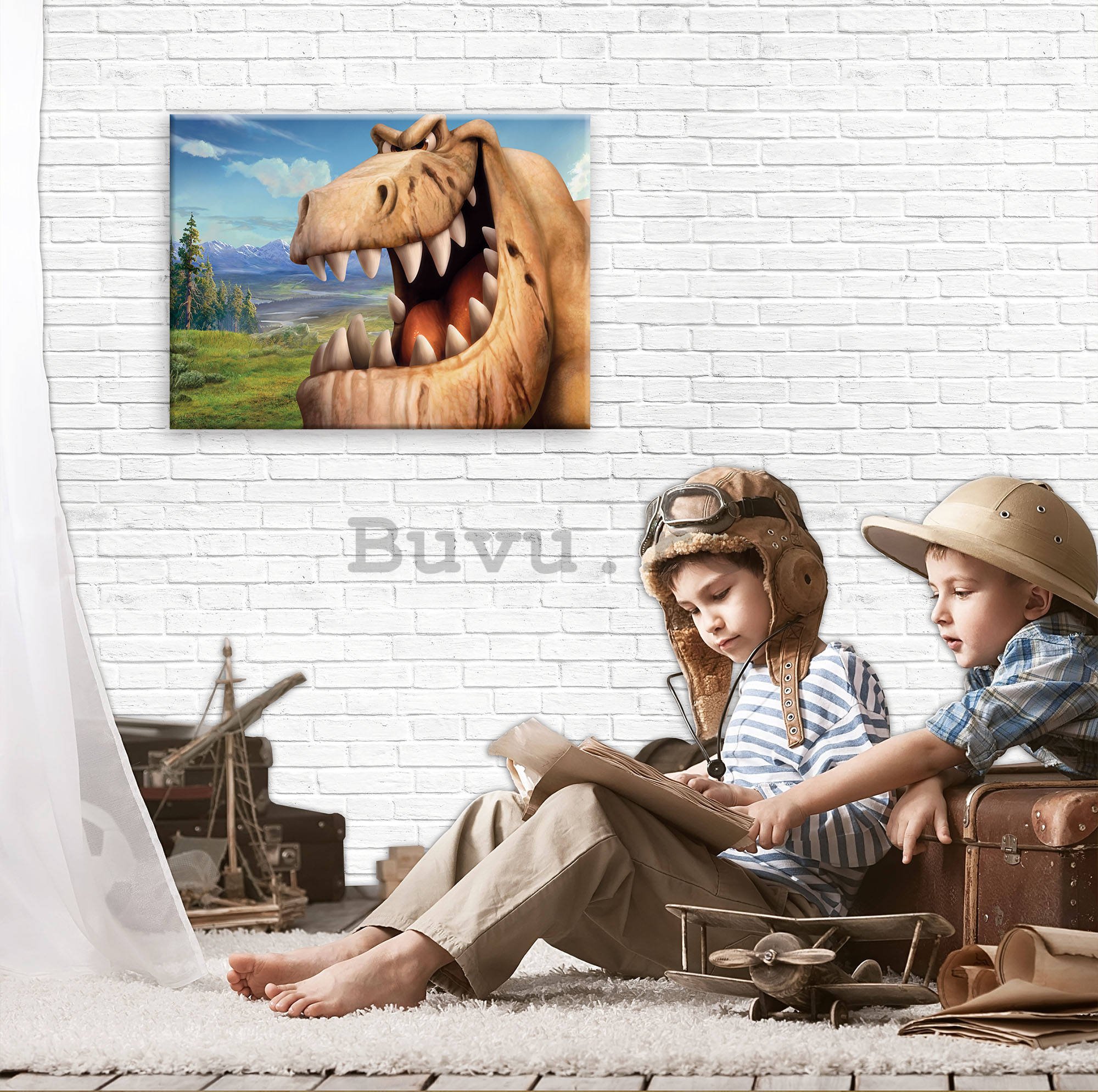 Tablou canvas: Bunul dinozaur Butch (4) - 80x60 cm