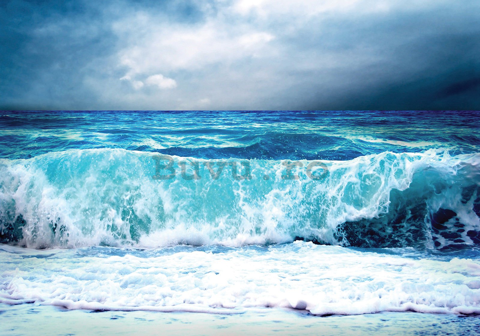 Fototapet vlies: Valuri pe plajă - 400x280 cm