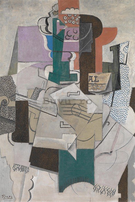 Poster - Picasso, Fruit Dish, Bottle and Violin