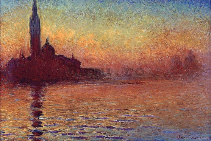Poster - Claude Monet, San Giorgio Maggiore at Dusk