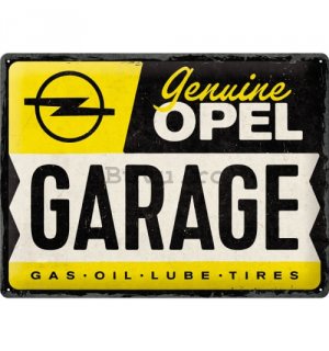 Placă metalică: Opel Garage - 40x30 cm
