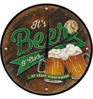 Ceas retro - Beer O' Clock Glasses