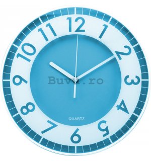 Ceas de perete: Modern (albastru) - 30 cm