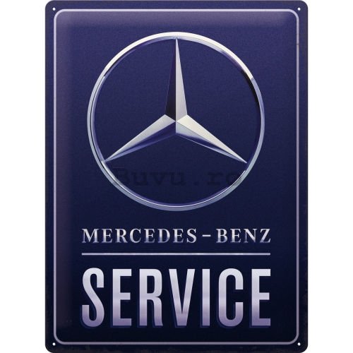 Placă metalică: Mercedes-Benz Service - 30x40 cm