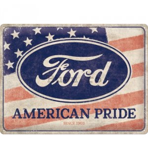 Placă metalică: Ford American Pride - 40x30 cm