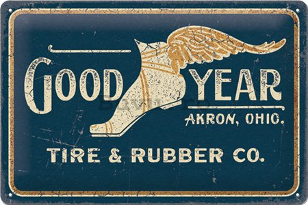 Placă metalică: Goodyear 1901 - 30x20 cm