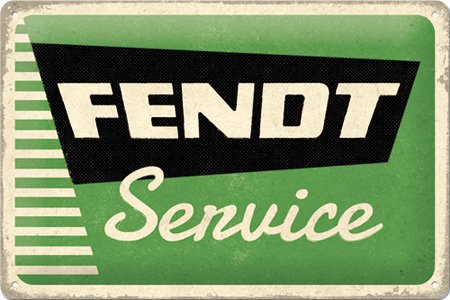 Placă metalică: Fendt Service - 30x20 cm