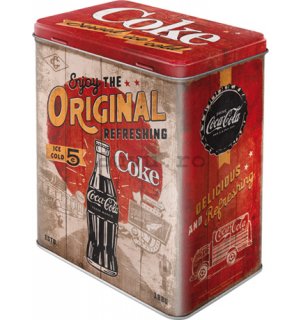 Cutie metalică L - Original Coke