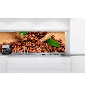Fototapet autoadeziv lavabil pentru bucătărie - Cafea, 180x60 cm