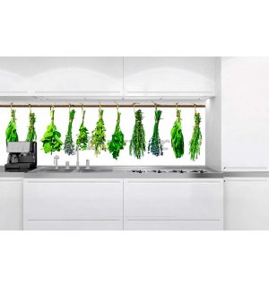 Fototapet autoadeziv lavabil pentru bucătărie - Lerburi, 180x60 cm