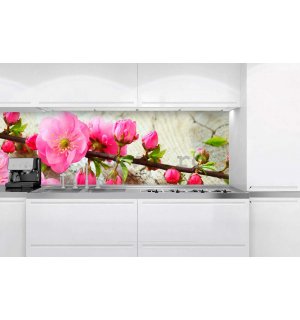 Tapet autoadeziv lavabil pentru bucătărie - Sakura, 180x60 cm