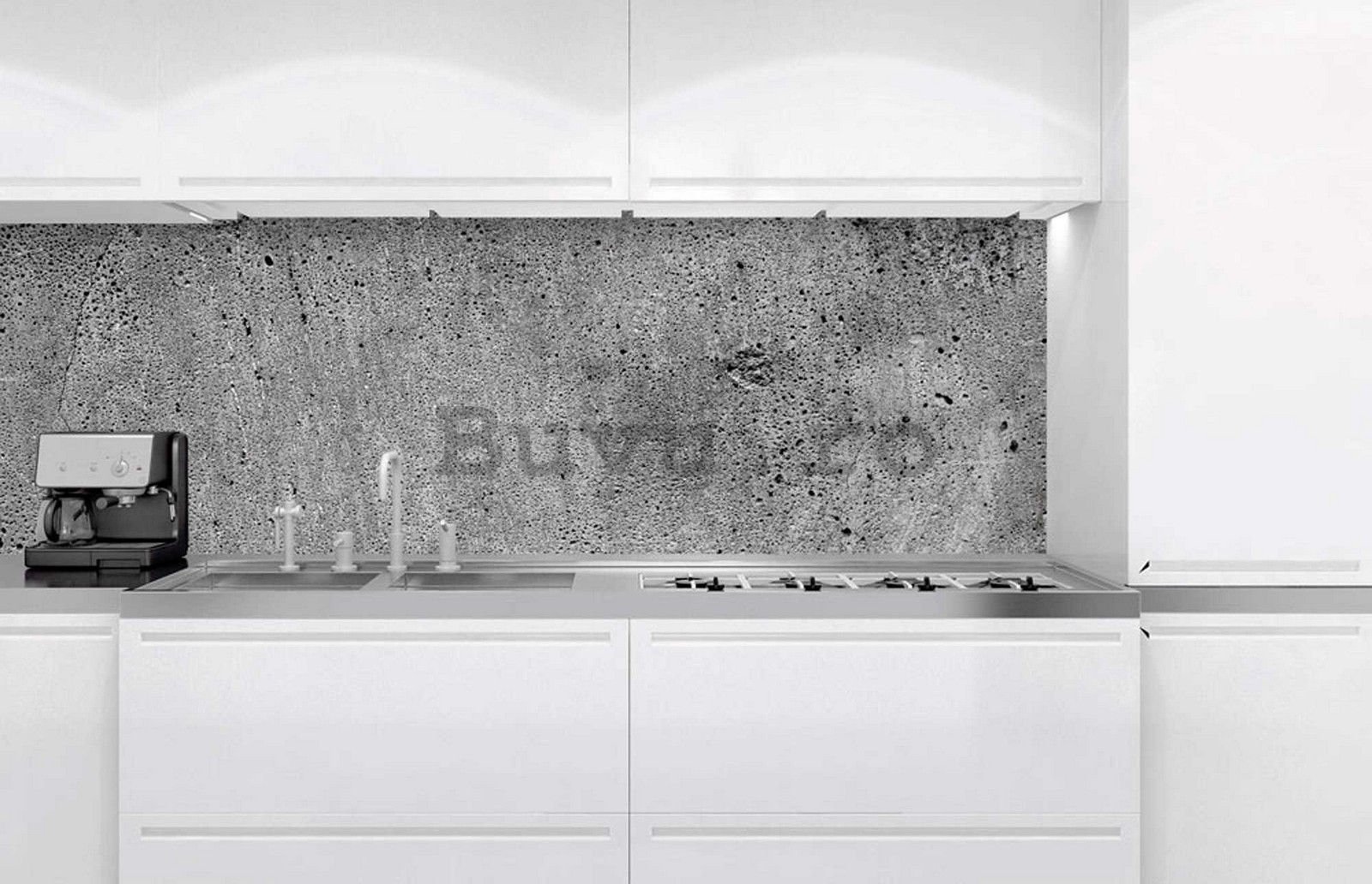 Tapet autoadeziv lavabil pentru bucătărie - Beton, 180x60 cm