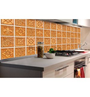 Tapet autoadeziv lavabil pentru bucătărie - Placi de granit, 180x60 cm
