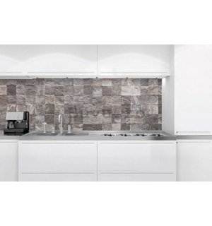 Tapet autoadeziv lavabil pentru bucătărie - Placare cu piatra, 180x60 cm