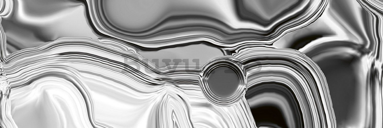 Tapet autoadeziv lavabil pentru bucătărie - Căptușeală de argint lichid, 180x60 cm